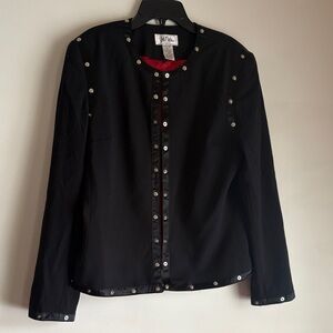 Bob Mackie Studio Red and Black Jacket